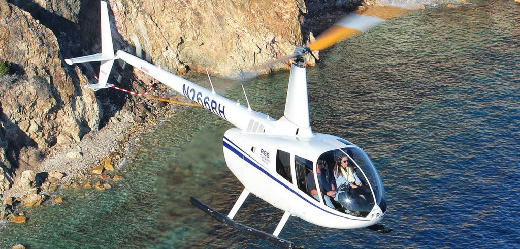 Bilde av et R 66 helikopter